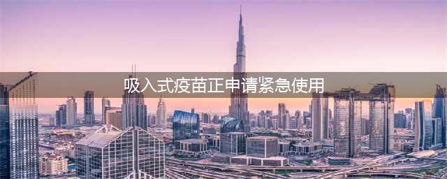 陈薇院士：吸入式新冠疫苗，正申请紧急使用(吸入式疫苗正申请紧急使用)