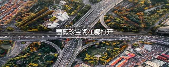 王者荣耀蔷薇珍宝阁打开位置介绍