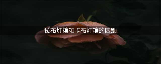 拉布灯箱与卡布灯箱有什么不同，怎么区分？(拉布灯箱和卡布灯箱的区别)