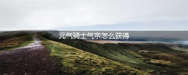 元气骑士气宗获得方法