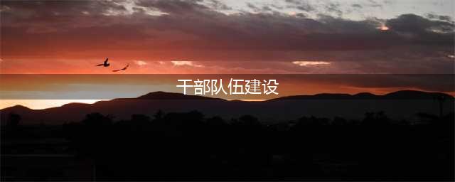 加强干部队伍建设 提升干部队伍能力(干部队伍建设)