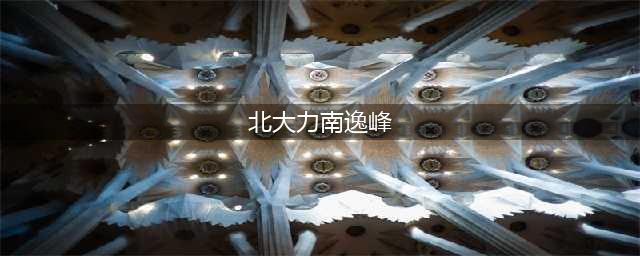 南逸峰北大力梗的来源及出处