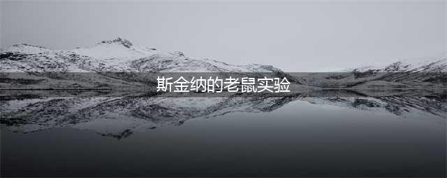 教育心理学实验：斯金纳“白鼠实验”(斯金纳的老鼠实验)