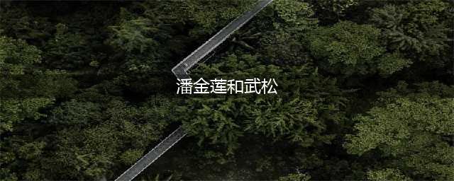 潘金莲为何对武松如此痴情(潘金莲和武松)