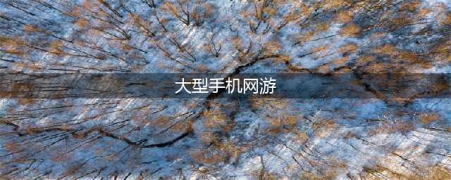2022年大型手游网络游戏排行榜前十 最新大型手机网络手游推荐(大型手机网游)