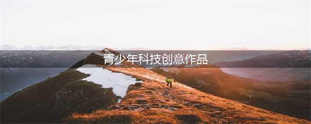 第34届全国青少年科技创新大赛科技创新作品(青少年科技创意作品)
