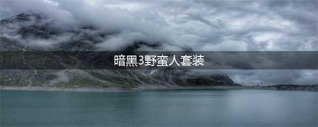 暗黑破坏神3野蛮人装备搭配推荐