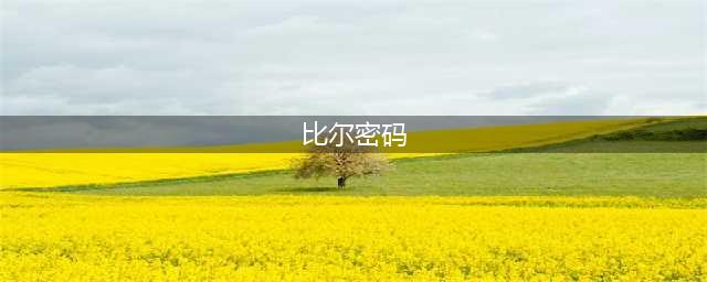 犯罪大师中的比尔密码是什么?(比尔密码)