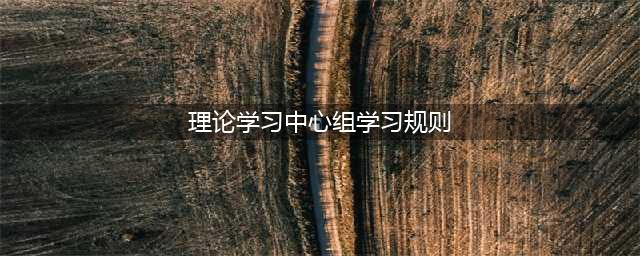 中国共产党党委（党组）理论学习中心组学习规则（全文）(理论学习中心组学习规则)