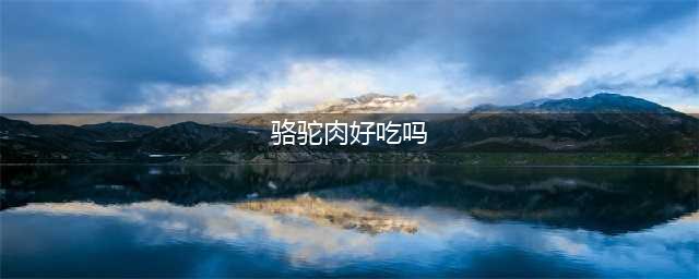 在国外受欢迎的骆驼肉，为何我国没有人吃？它真的很难吃吗？(骆驼肉好吃吗)