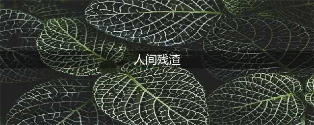 人间残渣中文版通关攻略分享(人间残渣)