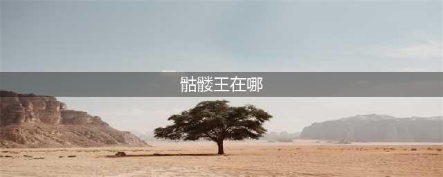 《暗黑破坏神不朽》骷髅王在哪