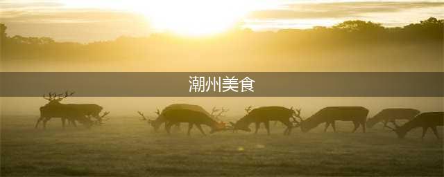 舌尖上的潮汕，为你带来100种潮汕美食图解(潮州美食)