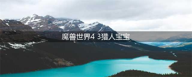 《魔兽世界》tbc猎人宝宝技能怎么搭配 猎人宝宝技能搭配攻略(魔兽世界4 3猎人宝宝)