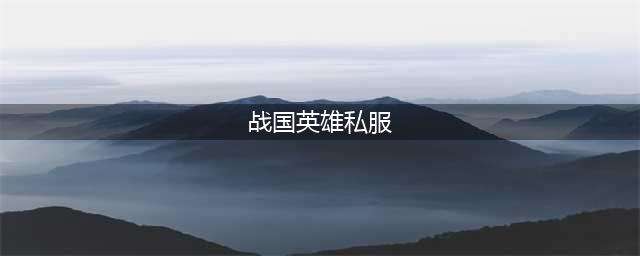 有多少人见过战国私服啊，是真的吗？要说公益服无限资源ios安卓还差不多(战国英雄私服)