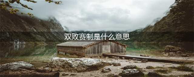 《英雄联盟》双败赛制是什么意思 双败赛制意思介绍(双败赛制是什么意思)