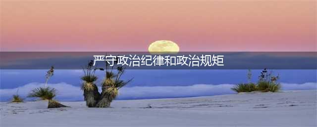 党员干部必须严守政治纪律和政治规矩(严守政治纪律和政治规矩)