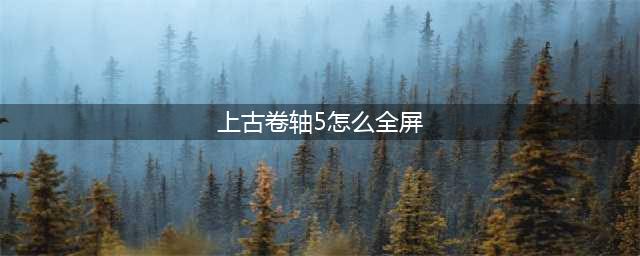上古卷轴5重制版全屏显示设置教程