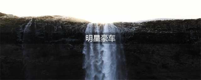 国内最有钱的十大明星豪车盘点，第一让我意外。(明星豪车)