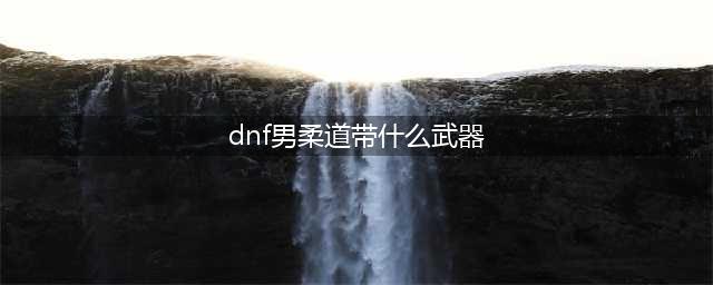 《DNF》男柔道CP武器解析(dnf男柔道带什么武器)