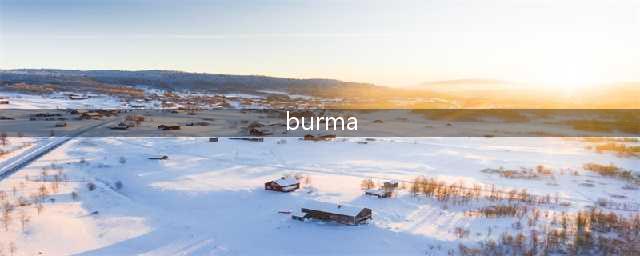缅甸的英文名，到底是Myanmar还是Burma？(burma)