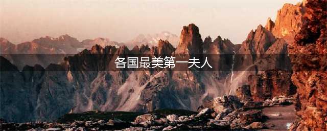 各个国家的第一夫人：巴西的颜值最高，印度的看上去好可怜！(各国最美第一夫人)