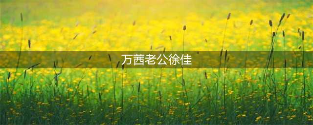 万茜老公是徐佳吗 两人在现实生活当中到底是什么关系呢(万茜老公徐佳)