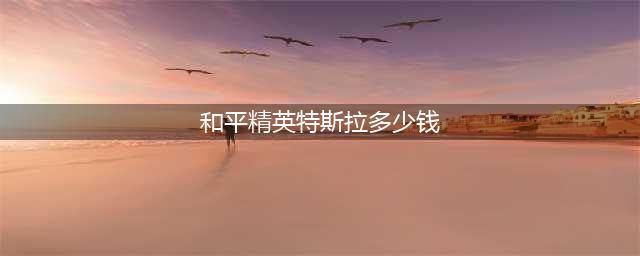 《和平精英》特斯拉价格是多少 特斯拉价格介绍(和平精英特斯拉多少钱)