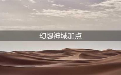 幻想神域双刀加点怎么加 双刀加点推荐