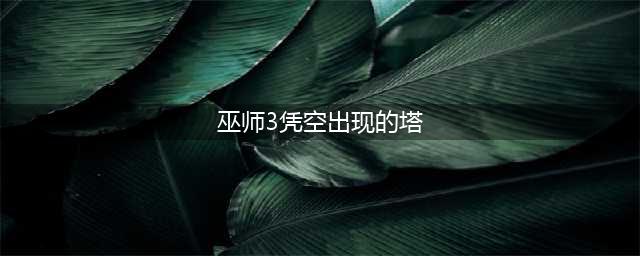 巫师3凭空出现的塔 巫师3凭空出现的塔楼梯互动