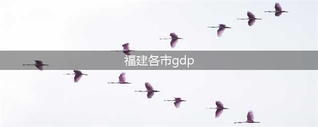 福建省9市GDP全部出炉，福州市GDP连3年超泉州，坐稳全省第一(福建各市gdp)
