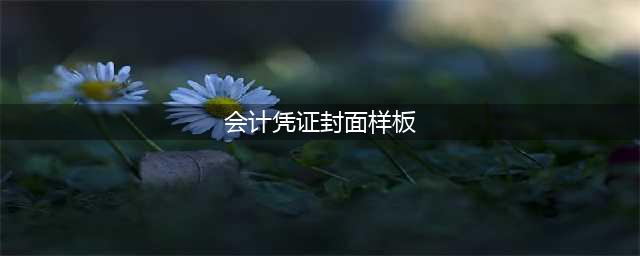 干货！会计凭证封面填写样本！会计新手工作必备！(会计凭证封面样板)