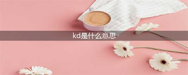 《和平精英》kd是指什么 kd意思介绍(kd是什么意思)