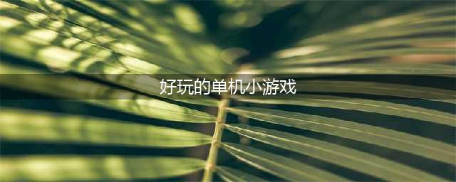 2021有哪些好玩的单机版小游戏 排行前十的单机小游戏推荐(好玩的单机小游戏)