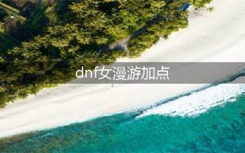 《DNF》女漫游枪手110级刷图加点详解(dnf女漫游加点)