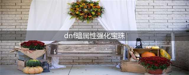 暗属性强化宝珠有什么(dnf暗属性强化宝珠)