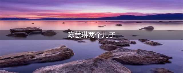 陈慧琳两个儿子长大了，小儿子颜值高到犯规，大儿子身材太抢镜(陈慧琳两个儿子)