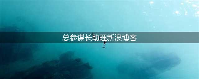 参谋长助理是什么职务？很多人还是不清楚，看完就明白了(总参谋长助理新浪博客)