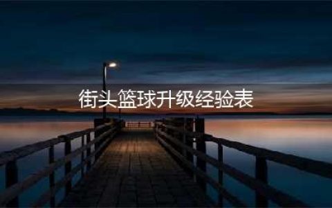 街头篮球手游如何升级快 快速升级技巧介绍(街头篮球升级经验表)