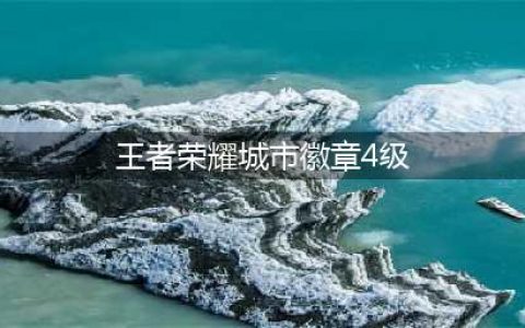 王者荣耀城市徽章4级图文教程：城市徽章4级升级教程