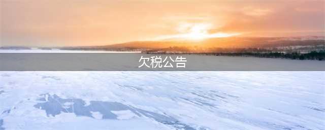 福州市税务局发布第三季度欠税公告，最高欠税近30亿元(欠税公告)