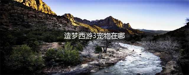 造梦西游3宠物怎么抓 宠物捕捉方法
