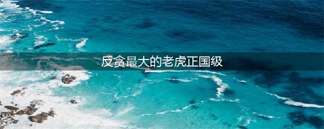 党的十九大以来的重大事件及反腐成果——十大"老虎"名单公布！(反贪最大的老虎正国级)