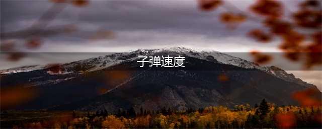 子弹，炮弹，火箭，哪个快，速度差别多大？(子弹速度)