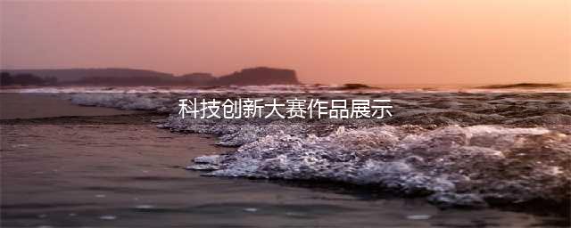 第34届全国青少年科技创新大赛科技创新作品(科技创新大赛作品展示)