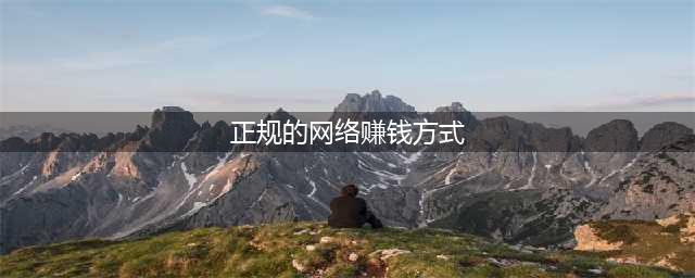 7个正规的网络赚钱方法，总有一个适合你(正规的网络赚钱方式)