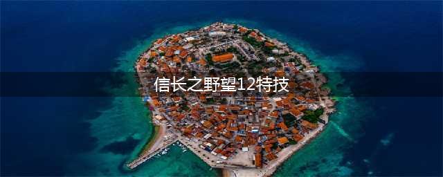 信长之野望新生武将特技有哪些-武将特技介绍一览(信长之野望12特技)