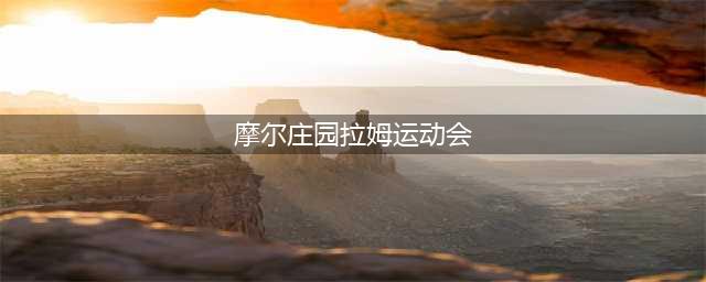 摩尔庄园拉姆运动会玩法攻略
