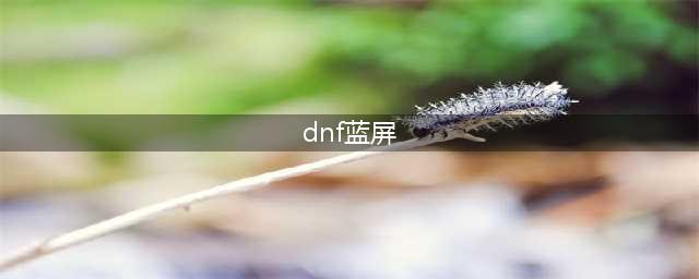 《DNF》登陆就蓝屏怎么办 一登陆就蓝屏解决方法分享(dnf蓝屏)