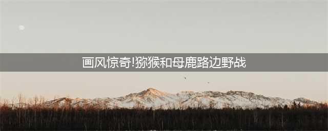 辣眼睛！国外猴与鹿交配，被旅行家拍到了(画风惊奇!猕猴和母鹿路边野战)